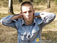 Guy walks in the forest and jerks off his dick under a tree