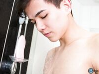 Adorable Boy Exploring His Cock In The Bath