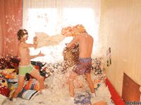 Florian and Gary pilow fight