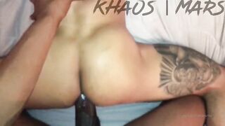 Cute white guy love riding his freind huge black cock