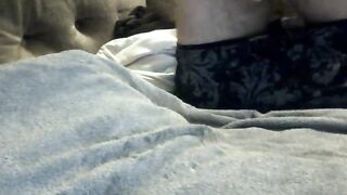 Hot amateur boy shoots on towel