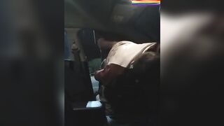 Being fucked by stranger in a parking lot