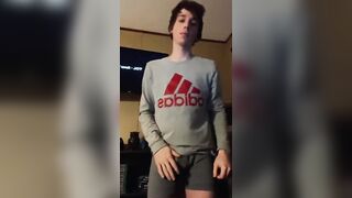 Nice big cock and bouncing balls and nice load too