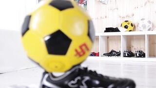 Horny lad went into the locker room sniffed clothes and had sex