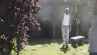 Outside public bareback