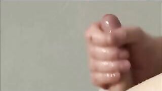 Uncle helps his twink friend with his hands