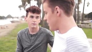 Handsome young and his pretty boyfriend bare fuck wildly