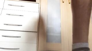 Latino guy cumming