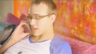 Two young gay twinks fucking bareback