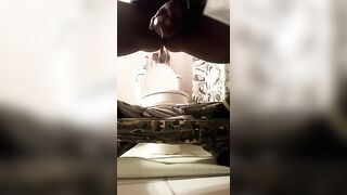 Wank in hotel bathroom