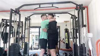 Gym Guy Gets Persuaded To Suck Dick Fuck His Buddy