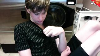 Cute boy jerks off on webcam