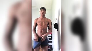 Biggest black twink cock showing