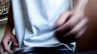 German boy wanks on cam