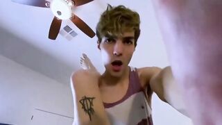 Two gay boys lovers fucking in bed part.22