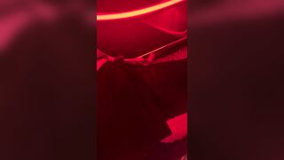 Male is pissing in bar 1