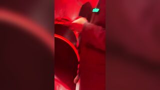 Male is pissing in bar 2