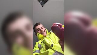 Twink spurts his cum
