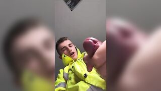 Twink spurts his cum