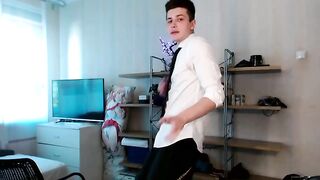 British College Boy Strip Dance on cam