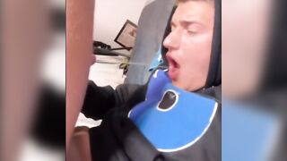 The twink is a cum machine
