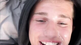 The twink is a cum machine
