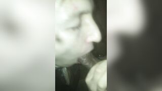 our french slut suck big black cock with big facial